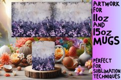 Glittery Flower Leopard Mug Design Product Image 1