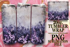 Glamorous Leopard Pattern Tumbler Wrap: Sublimation - 20oz Product Image 1