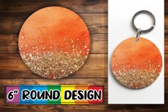 Radiant Blossom Sparkle PNG Sublimation : Keychain, Coaster Product Image 1