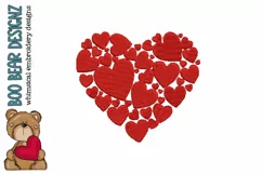 Heart of Hearts Valentine's Day Embroidery design Product Image 1