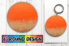 Shimmering Floral Paradise PNG Sublimation Circle: Keychain, Product Image 1