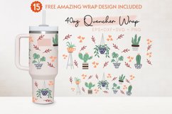 Hanging Plant 40oz Quencher Tumbler, House Plant, Cactus Product Image 2
