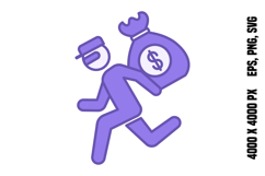 Colored Thief Icon Product Image 1