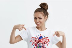 Patriotic Gnome July 4th Sublimation PNG Product Image 2