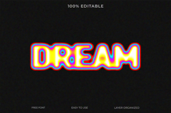 3D editable text effect for a retro gaming glitch style Product Image 1