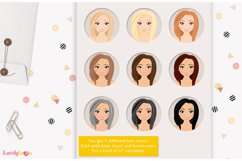 Girl clipart avatar, female logo, social brand LVB62 Mai Product Image 3
