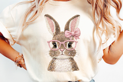 Easter Bunny png, Knit Bunny with Glasses png Product Image 7
