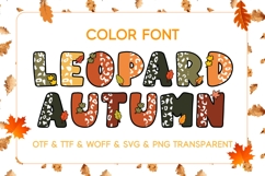 Leopard Autumn Color font Product Image 1