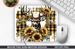 Deer Mouse Pad Sublimation, Animals Mouse Pad PNG Product Image 1
