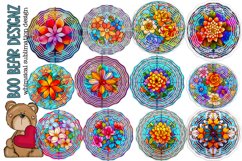 Stain Glass Flower Wind Spinner Sublimation Bundle Product Image 1