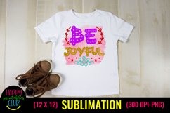 Be Joyful Christmas Sublimation I Holiday Sublimation Design Product Image 2