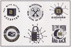 Bitcoin &amp; Blockchain Vintage Emblems / SVG / EPS Files Product Image 2