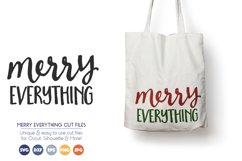Merry Everything - Christmas Saying SVG Files Product Image 1