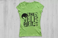 The Elf Did It Svg, Chriistmas Svg, Elf Svg, Elf Hat Svg. Product Image 2