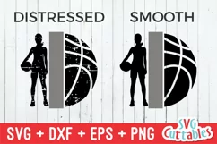 Basketball SVG | Girls Basketball Template | Shirt Design Product Image 2