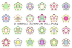 24 Mosaic Pentagon Logo Templates Product Image 1