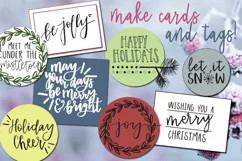 40 Christmas Photo Overlays  FREE symbols font Product Image 12