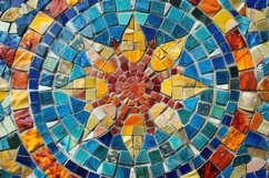 Intricate Mosaic Pattern Background Wallpaper Product Image 1