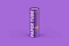 Closed Paper Tube Mockup 40x122mm Product Image 11
