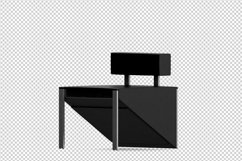 Isometric Arm Chair 3D isolated render Product Image 1