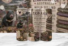 Tasmania Wild Island Tumbler Wrap PNG Product Image 1
