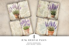Lavender Junk Journal Digital Paper Bi-fold Product Image 1