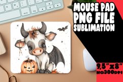 Cute Halloween Cow Mouse Pad Art Design Product Image 1