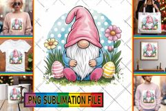Vibrant TOTE BAG Magic PNG, Easter Gnomes Product Image 1