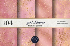 Pink Gold Shimmer Digital Paper, Glitter Texture Product Image 1