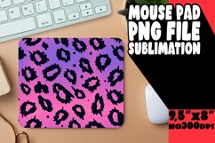 Bright Glittery Leopard Mouse Pad Design PNG Product Image 1