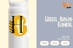 Hazel Boho Floral Monogram Product Image 1