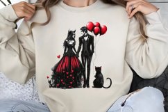 Gothic Valentines Day Clipart PNG Product Image 1