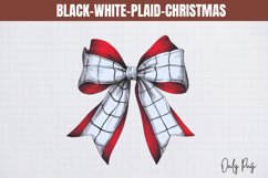 Black-White-Plaid-Christmas Sublimation Product Image 1