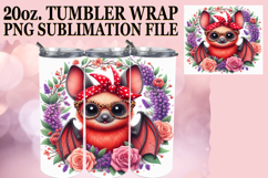 Cheerful thoughts 20oz tumbler wrap, Cute Animals Product Image 1