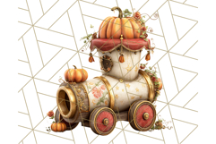 Autumn Circus Clipart Carnival Tent Fall PNG, Vintage Circus Product Image 5