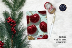 Glitter Coquette Cherry Pattern | Sparkly Glam Texture Paper Product Image 4