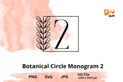 Botanical Circle Monogram Product Image 1