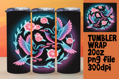 20oz Tumbler Sublimation PNG , Birds Product Image 1