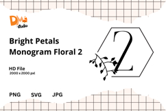 Bright Petals Monogram Floral Product Image 1