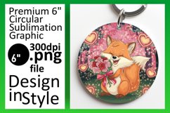 Vibrant Circle PNG for Keychains , Valentines Product Image 1