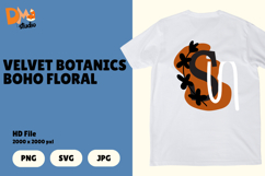 Velvet Botanics Boho Floral Monogram Product Image 1