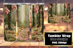 Radiant 3D Landscape Tumbler Wrap Sublimation Product Image 1