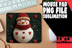 Whimsical Mouse Mat Sublimation, Snowman Product Image 1