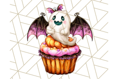 Ghost Café PNG Clipart, Cute Ghost Baristas Halloween Treats Product Image 5