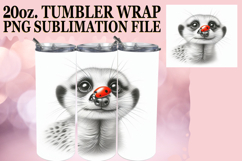 Vibrant dreams 20oz tumbler wrap, Cute Animals Product Image 1