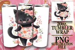 Cozy Cat Corner: Tumbler Wrap Cat Lover Product Image 1
