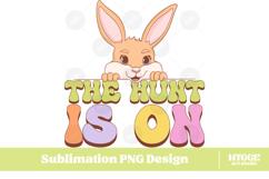 Easter Bunny Sublimation PNG Chick Farm Hip Hop Spring Joy Product Image 1