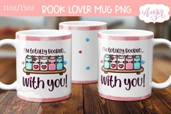 Valentines mug wrap PNG for book lovers, Book nerd mug Product Image 2