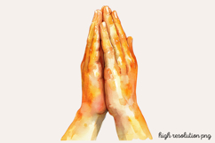 Christian Easter Watercolor Clipart PNG Product Image 1