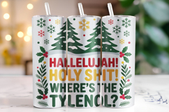 Where&#039;s the Tylenol Tumbler Wrap | Christmas | Sublimation Product Image 1